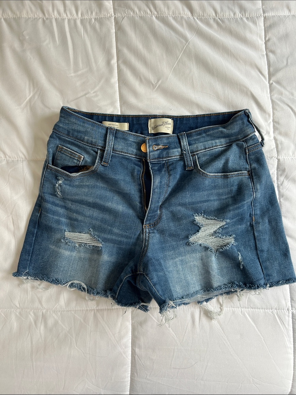 Universal Thread Blue Distressed Denim Shorts